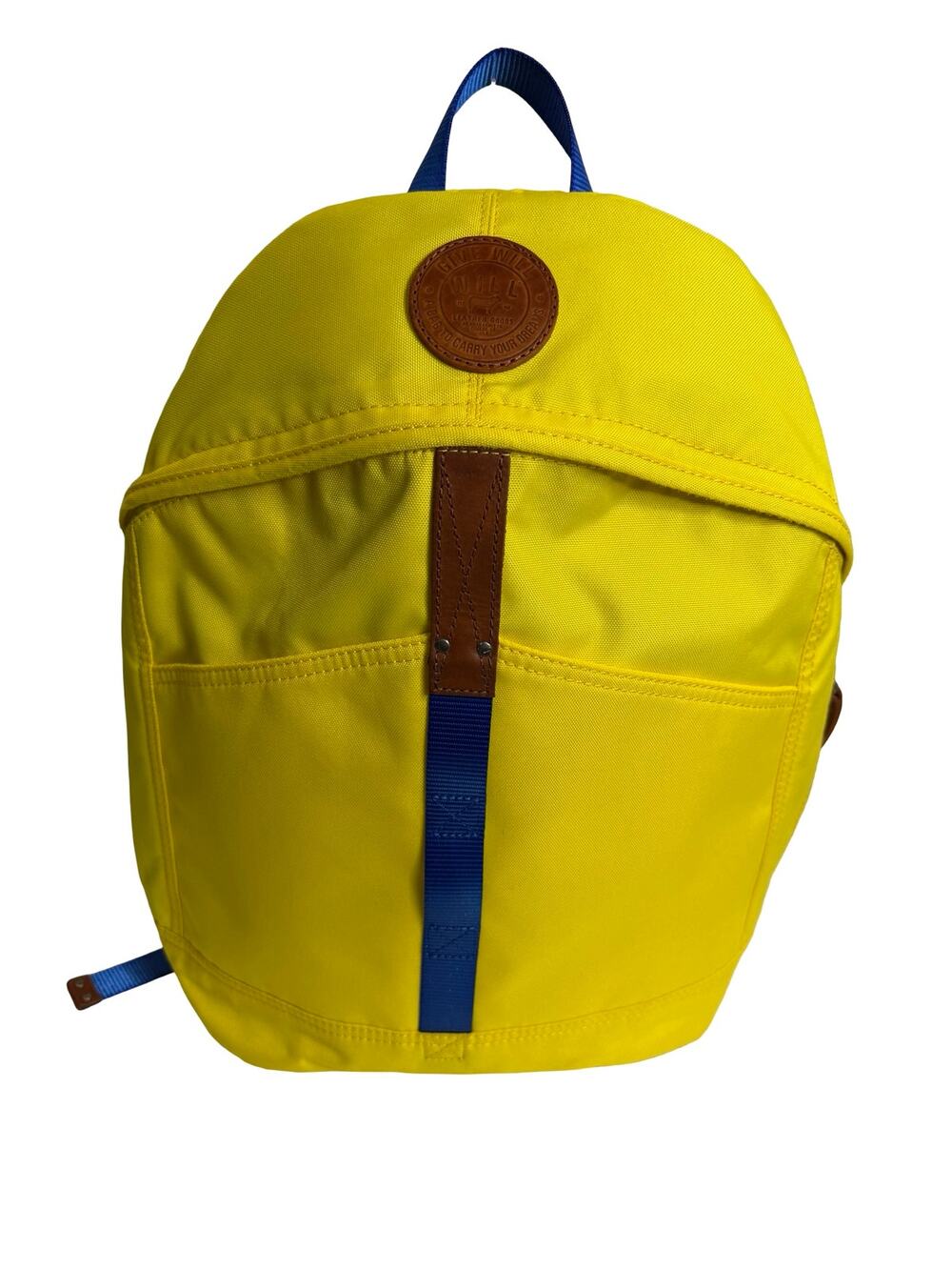 Will Leather Goods Give Will Yellow Canvas Backpack